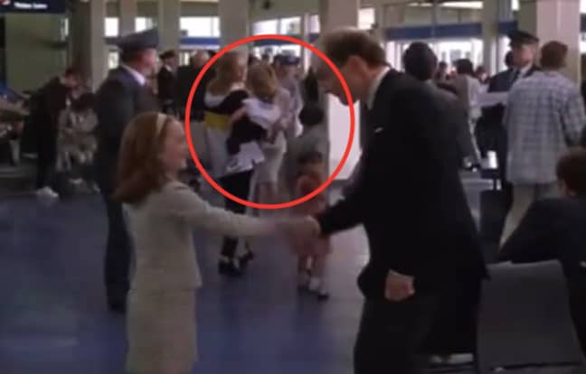 Lindsay's mum and siblings featured in the airport scene too (Credit: Disney)