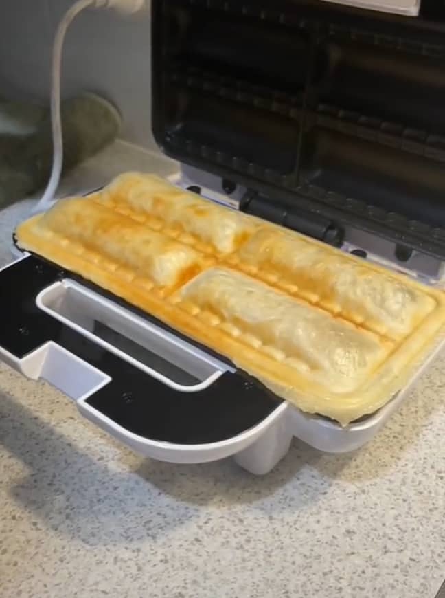 People are desperate to get their own sausage roll maker now (Credit: TikTok - scribblefix)