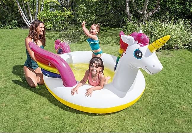 The Intex Mystic Unicorn Inflatable Spray Pool at ASDA. Credit: ASDA/Intex