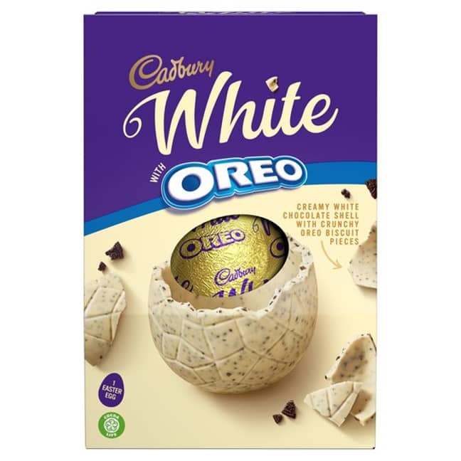 Cadbury's white chocolate Oreo Easter egg (Credit: Tesco)