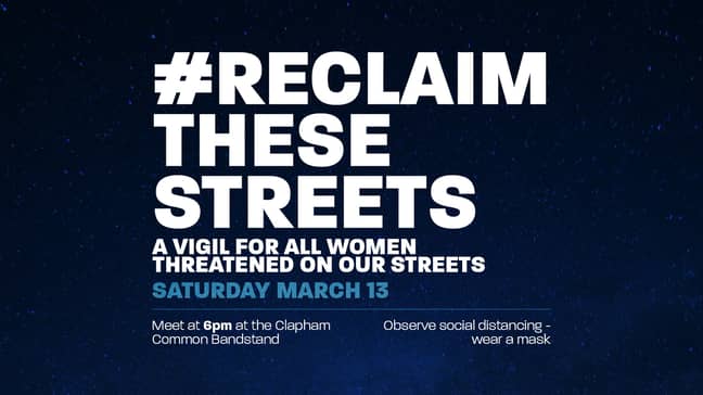 Women are organising vigils to 'reclaim the streets' (Credit: Facebook)