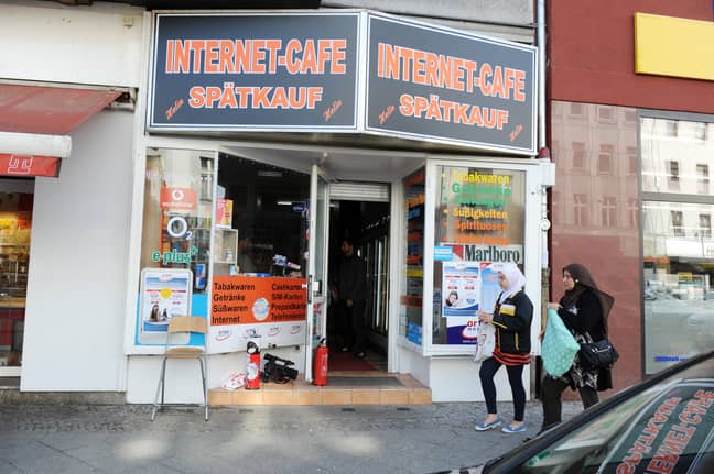 Magnetta was discovered in this Internet cafe in Berlin. (Credit: PA)