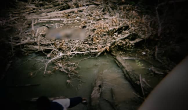 Alonzo's body was found by the creek (Credit: Netflix)