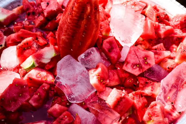 You need to freeze your cubed watermelon for at least four hours (Credit: Unsplash)
