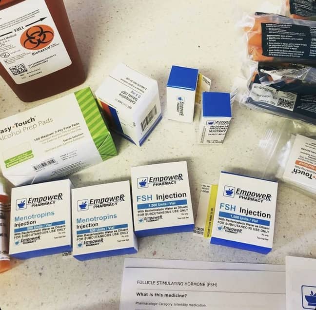Rachel has said the medication she has to take beforehand is the worst part of the process (Credit: Caters)
