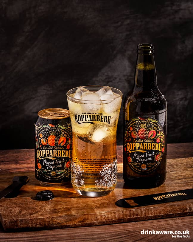 Say hello to the Kopparberg Mixed Fruit Tropical Cider (Credit: Kopparberg)