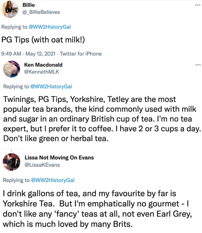 Lots of tea drinkers came out in support of Yorkshire Tea (Credit: Twitter)