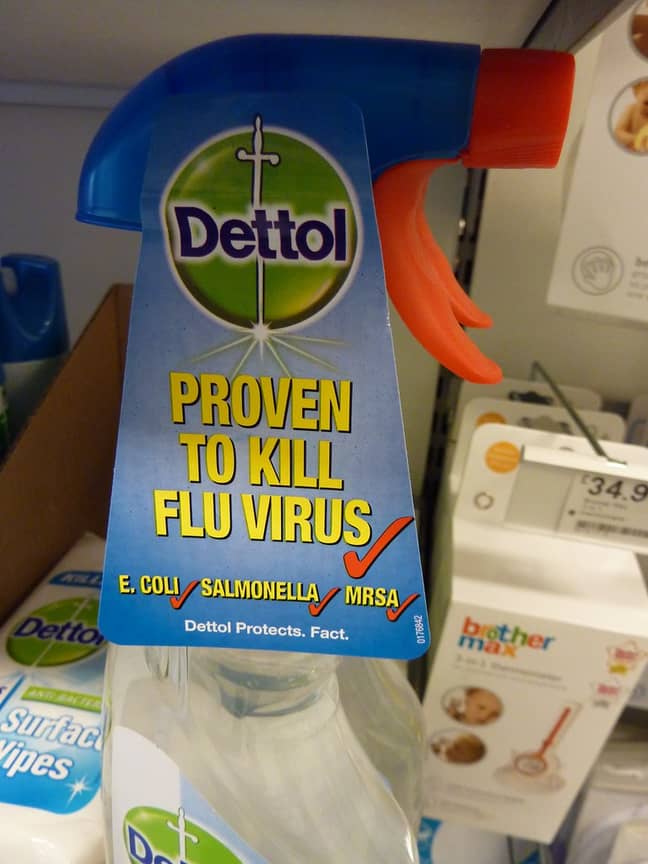 FYI, Dettol should also not be consumed (Credit: Flickr) 