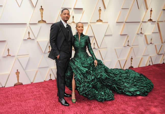 Will Smith and Jada Pinkett-Smith arriving at the Oscars red carpet (Credit: Alamy)