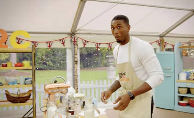 Ovie doesn't look that comfortable in the kitchen (Credit: Channel 4)