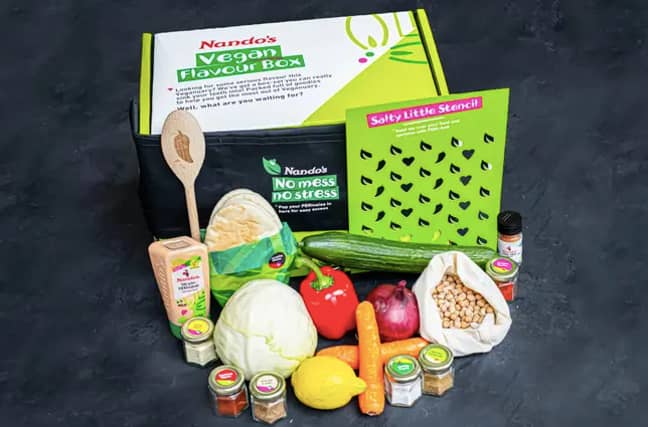Nando's has also released a vegan chicken box (Credit: Nando's)