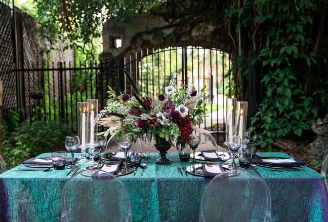 The table was straight out of Nightmare Before Christmas (Credit: Angela Vallejo Photography)