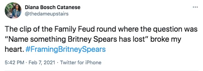 Britney's fans were left open-mouthed at the remarks (Credit: Twitter)