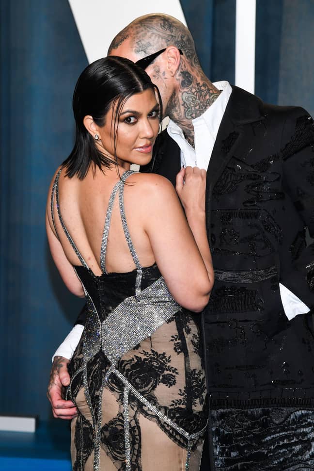 The pair continued their red carpet PDA later that night at the Vanity Fair Oscar Party (Credit: Alamy)