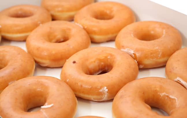 The vegan Original Glazed doughnuts look similar to the non-vegan doughnuts (Credit: PA)