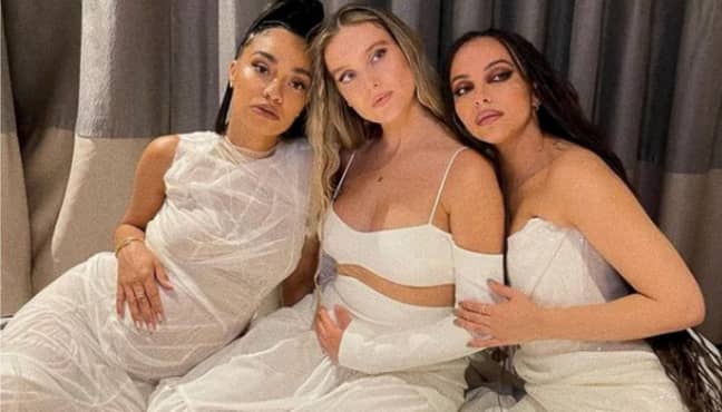Little Mix's Leigh-Anne, Perrie and Jade at the BRIT Awards 2021 (Credit: Instagram/jadethirlwall)