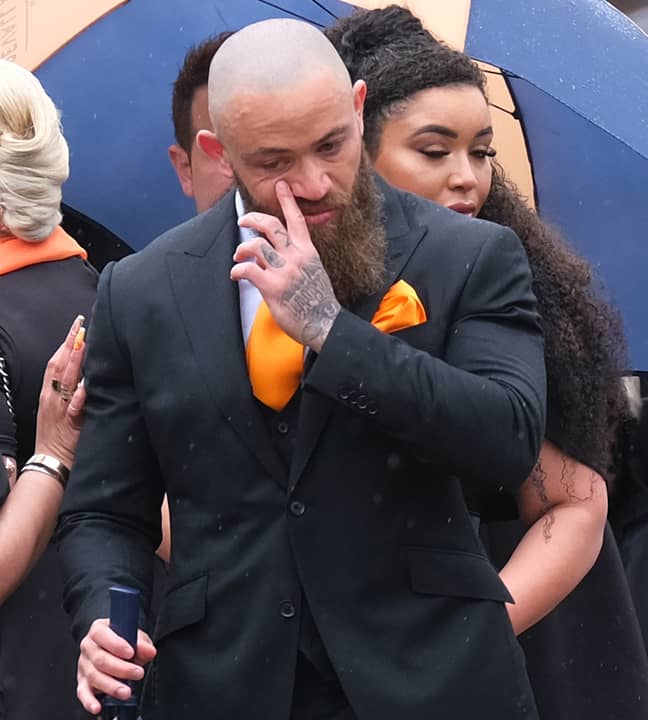 Ashley Cain wore an orange tie and handkerchief in honour of his late daughter (Credit: Shutterstock) 