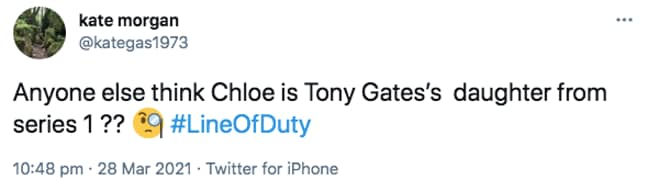 Fans think there's a link between Chloe and Tony (Credit: Twitter)
