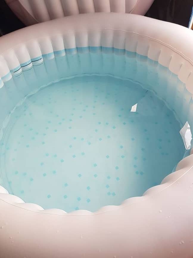 Aaron shared how he keeps the water in his hot tub sparkling clean (Credit: Aaron Evans)