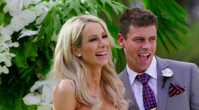 Bride Stacey is set to cheat on her husband Michael on the show (Credit: Channel Nine)