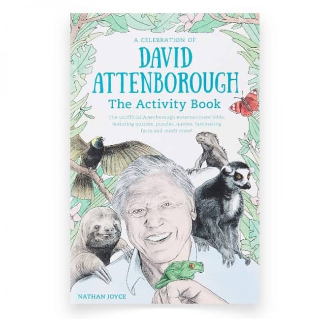 The book is packed with Attenborough-themed games, trivia and activities and costs £5.06 from Wordery (Credit: Wordery)