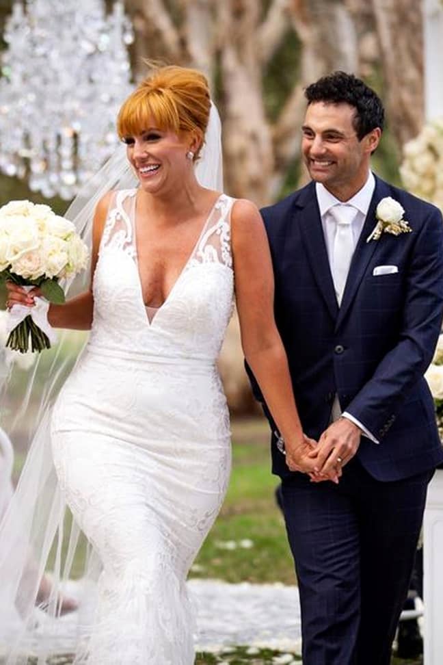 Jules and Cameron have since married for real (Credit: Channel Nine)