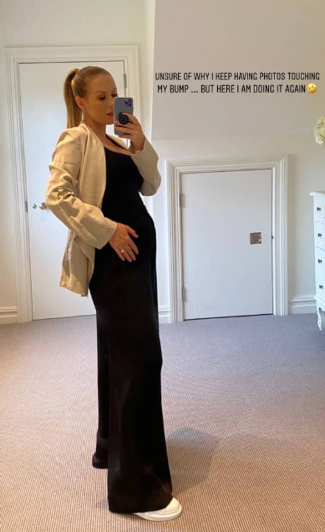 Kate posted a cute bump snap (Credit: Kate Ferdinand/Instagram)