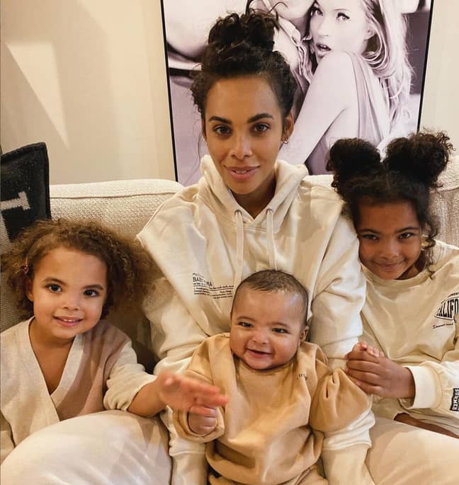 Rochelle with Alaia, Valentina and Blake (Credit: Rochelle Humes/ Instagram)