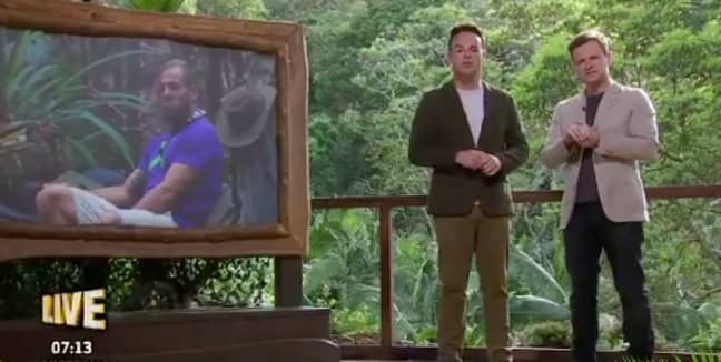 Ant and Dec presenting I'm A Celebrity from the Aussie jungle (Credit: Twitter/imaceleb)