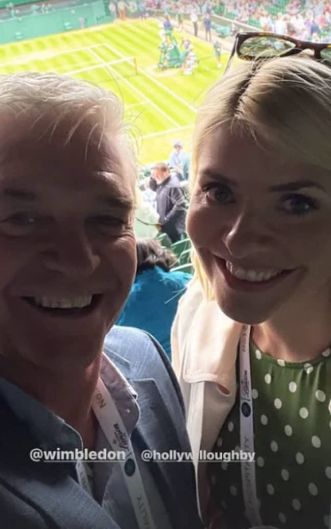 Holly and Phil at Wimbledon (Credit: Instagram)