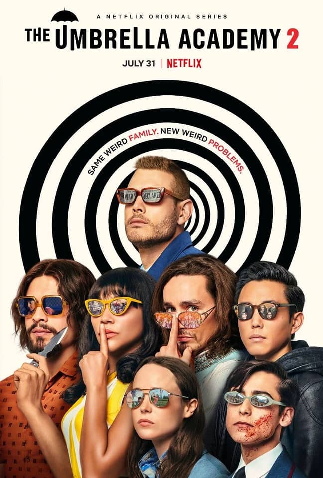 Fans were quick to spot some interesting reflections in the casts' sunglasses (Credit: Netflix)