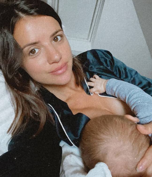 Lucy Mecklenburgh was trolled for sharing a breastfeeding snap (Credit: Instagram/ Lucy Mecklenburgh)