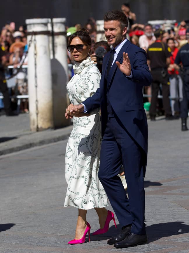 Victoria, pictured with husband David, attended Sergio Ramos wedding over the weekend. Credit: PA Images