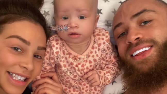 Azaylia was diagnosed with cancer at just eight weeks (Credit: Instagram/Ashley Cain)