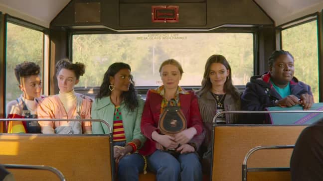 The girls all rally around Aimee (Credit: Netflix)
