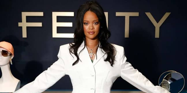 Rihanna promoting her Fenty beauty line. Her 'scent' is one of the ones on offer (Credit: PA)