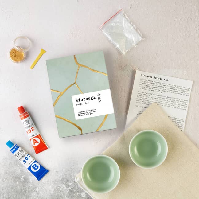 The kit comes with everything you need to fix your ceramics (Credit: Not On The High Street)