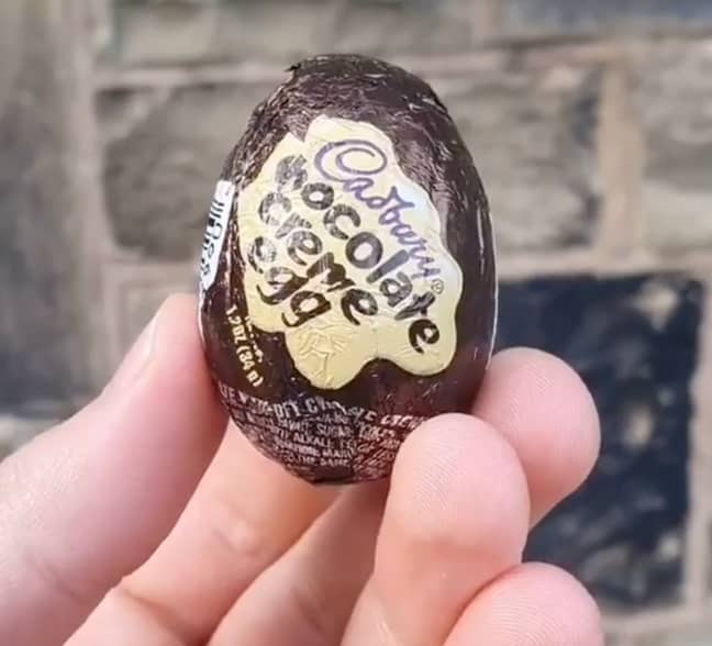 On the outside it looks like a regular Creme Egg (Credit: GBgifts)