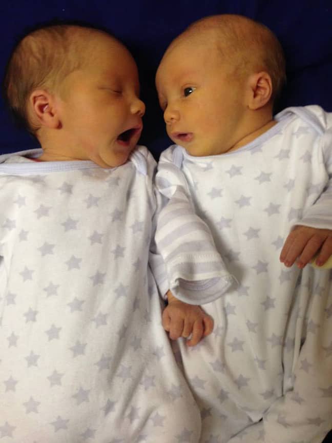 Freddy and Olly were born in November 2014 and are now in school (Credit: Caters)
