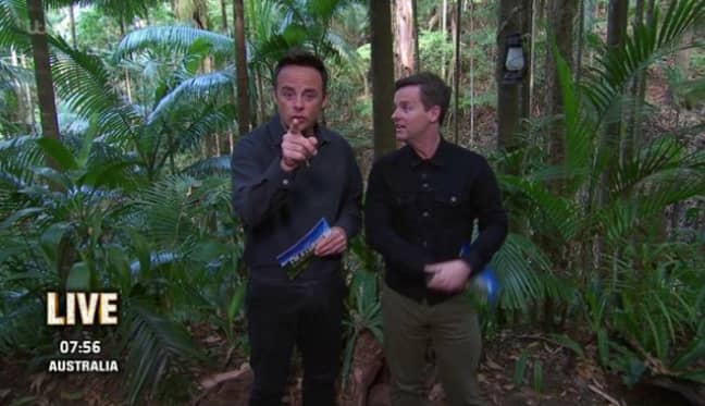 Ant and Dec revealed they had 'noted' the rule break (Credit: ITV)