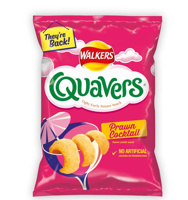 The new Prawn Cocktail Quavers (Credit: Walkers)