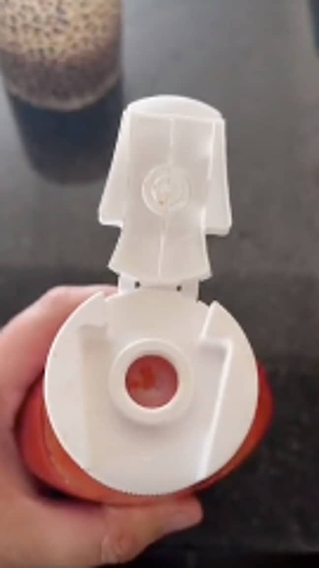 The end result is a pierced lid for extra precision and less fiddling (Credit: TikTok/ wellsy1984)
