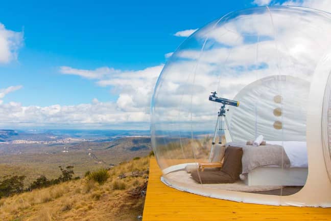 The tents overlook the stunning Capertree Valley (Credit: Bubble Tent Australia)