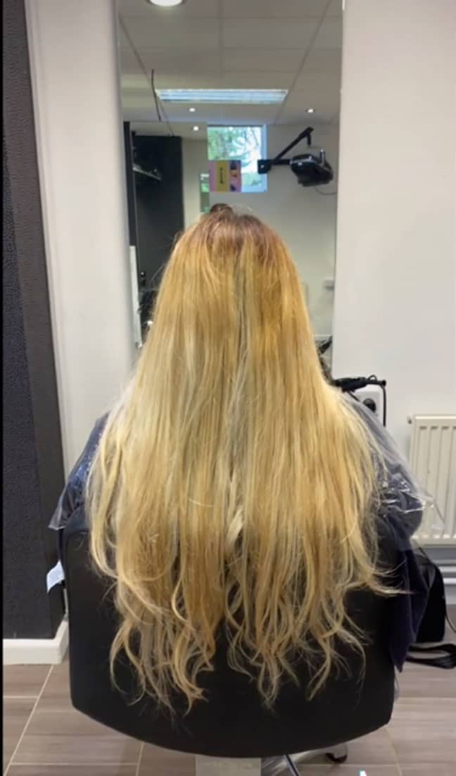 This is not a balayage (Credit: TikTok)