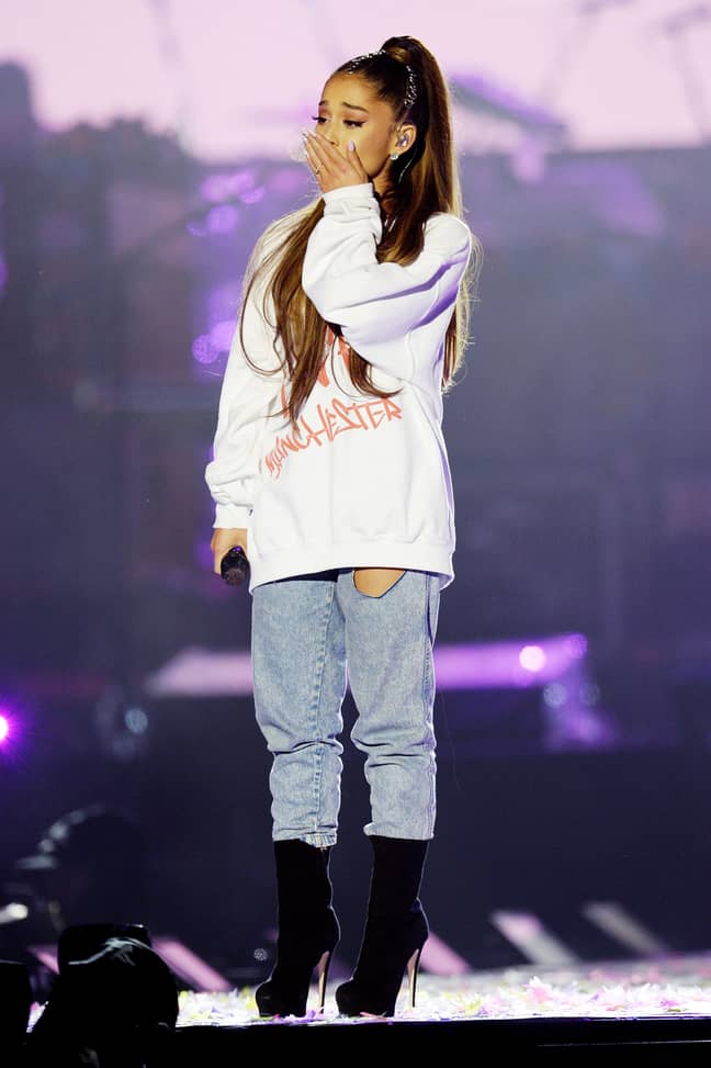 Ariana Grande hosted the One Love Manchester concert at the Old Trafford cricket ground (Credit: PA)