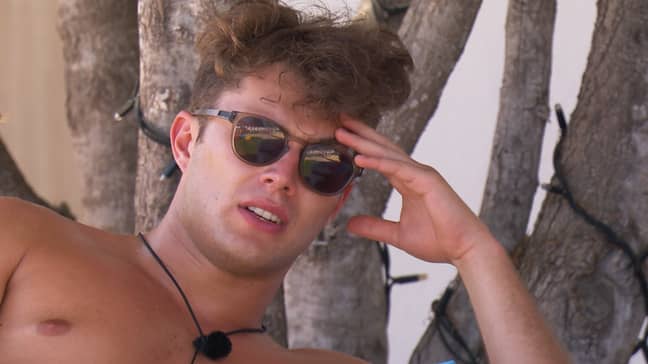 There could be trouble in paradise as Curtis contemplates his future with Amy (Credit: ITV2)