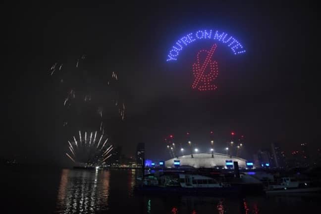 The fireworks display referenced the biggest moments of the year (Credit: PA)