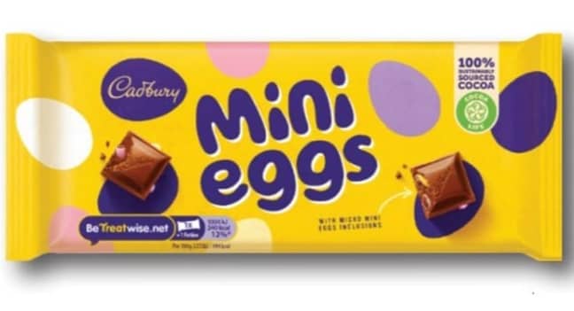 Cadbury mini eggs chocolate bar (Credit: Cadbury)
