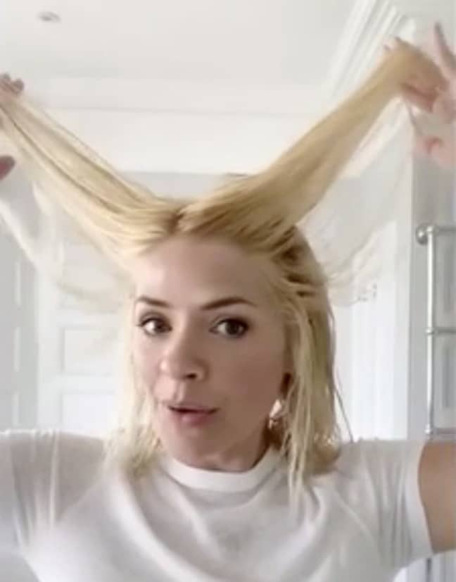 By the end, Holly's roots have completely disappeared (Credit: Holly Willoughby/Instagram)