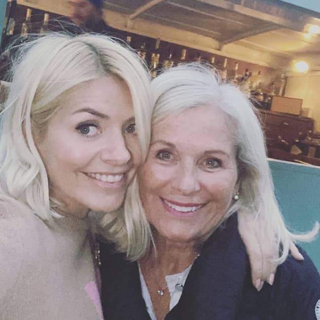 Holly shared a snap of her mum to mark her birthday last year (Credit: Holly Willoughby/Instagram)